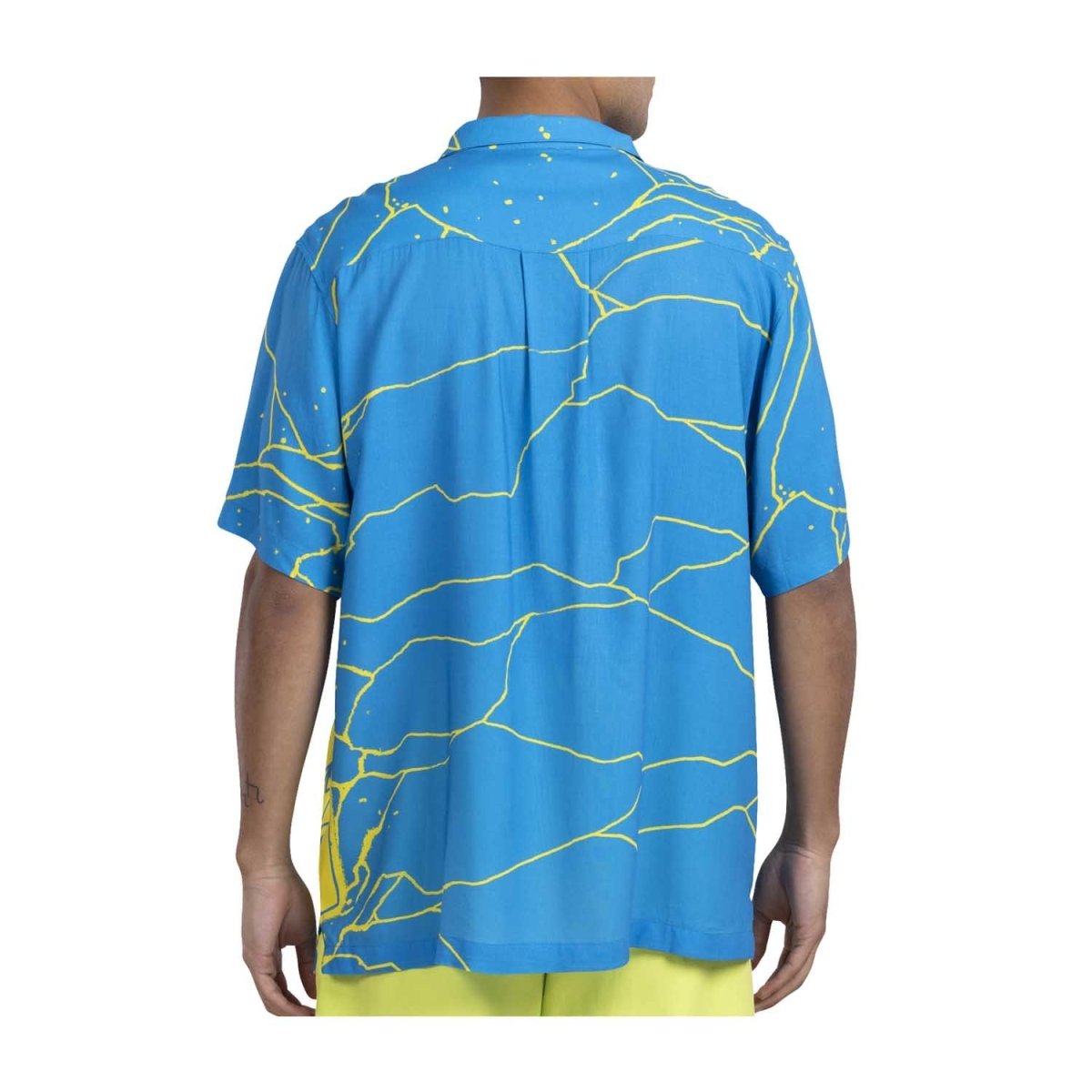 Pokémon Tropical Pikachu Blue Lightning Tropical Shirt - Men Size M