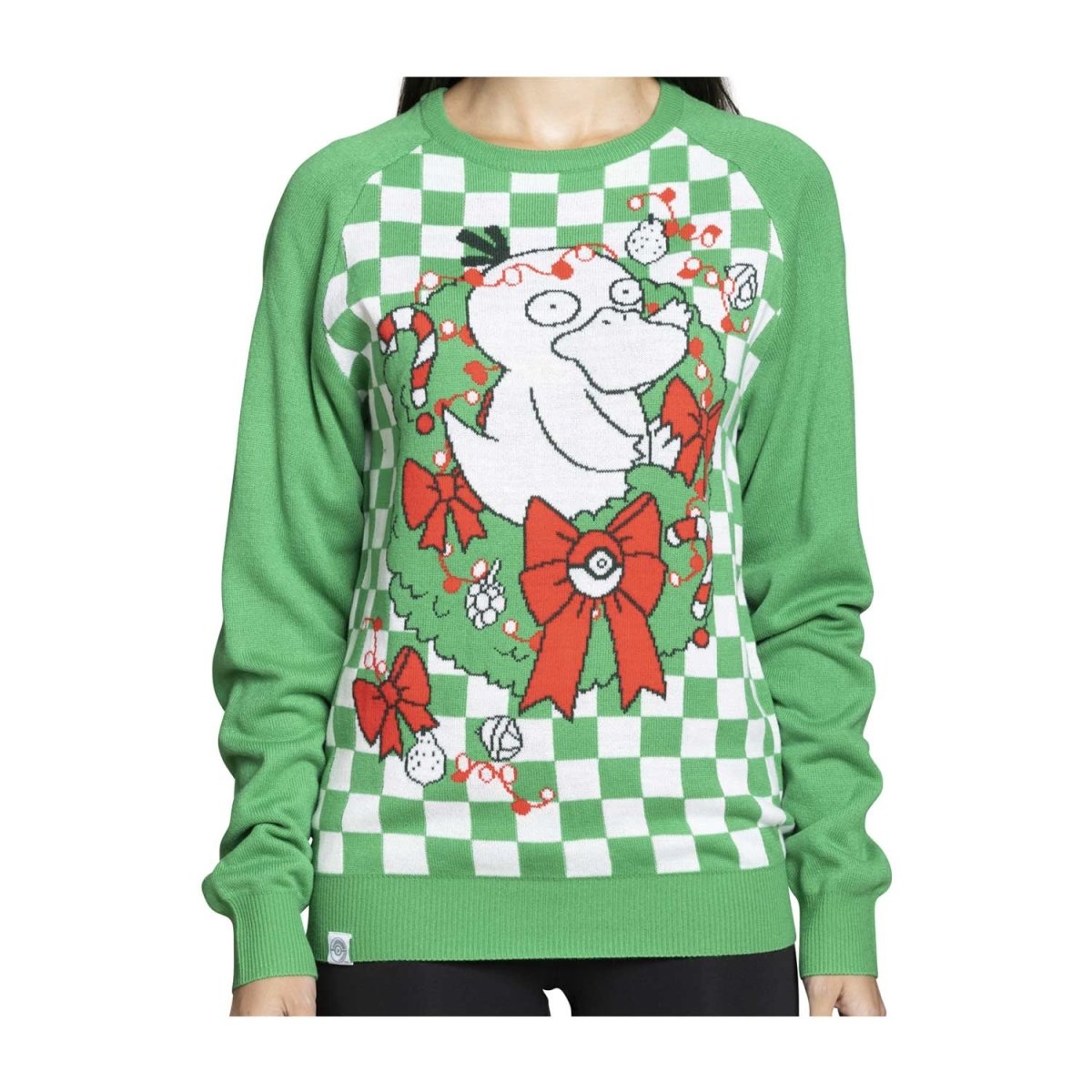 Pokémon Center Psyduck Holiday Green Knit Sweater - Adult Size 3XL