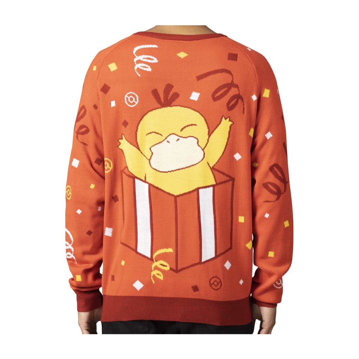 Pokémon Center Psyduck Present Red Knit Sweater - Adult Size 3XL