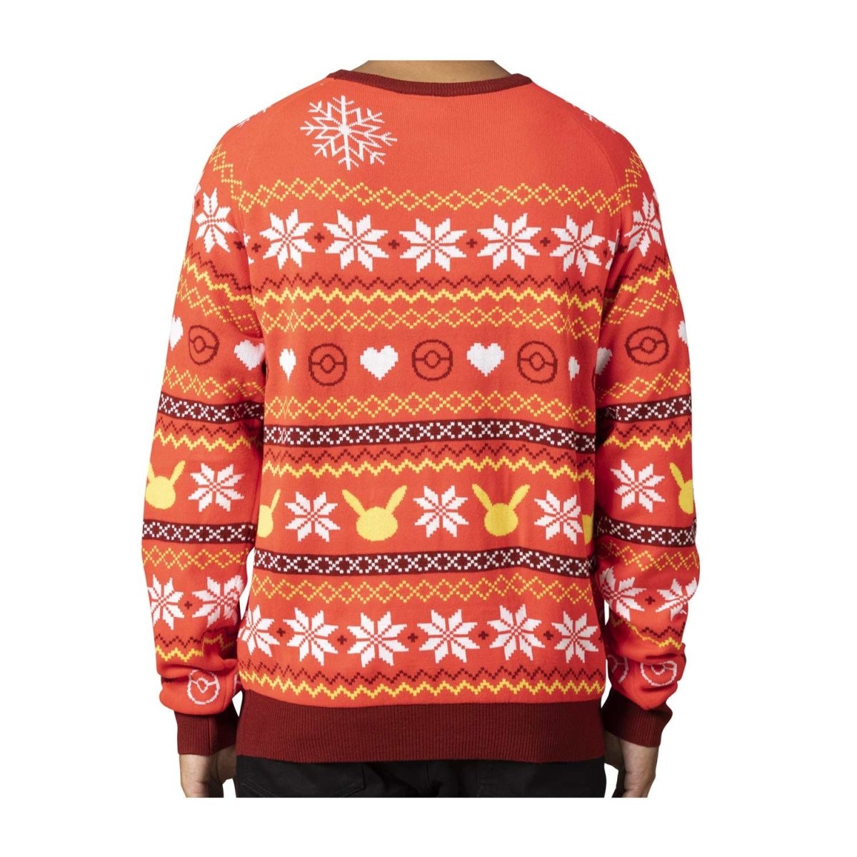 Pikachu Holiday Friend Red Knit Sweater - Adult