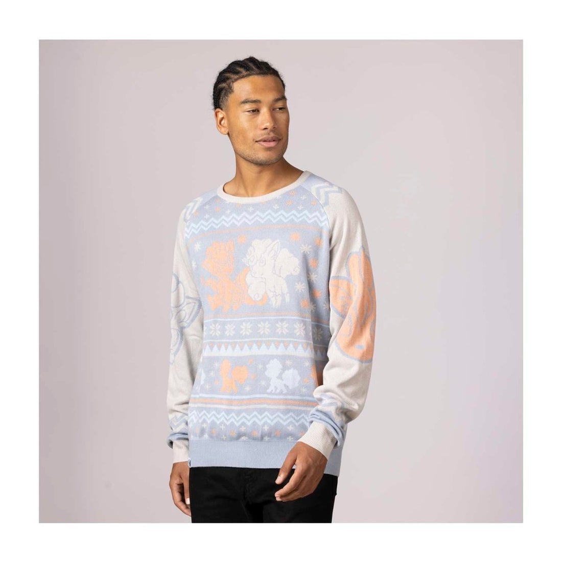 Pokemon Centre Vulpix & Alolan Vulpix Snowflake Knit Sweater - Adult Size 2XL