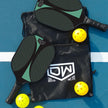 DW Cyclone Pickleball Paddles Racket Set of 2 with Indoor and Outdoor Balls - Lightweight Honeycomb Core, Carbon Fiber Graphite Surface