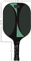 DW Cyclone Pickleball Paddles Racket Set of 2 with Indoor and Outdoor Balls - Lightweight Honeycomb Core, Carbon Fiber Graphite Surface