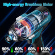 Cordless Impact Wrench, 740Ft-lbs (1000N.m) Electric Impact Gun driver, with 4-Mode Speed, 2 Battery & Charger, 5 Sockets 8 Drill 6 Screws, Power Impact Drill Set for Car Home/Truck RV/Mower