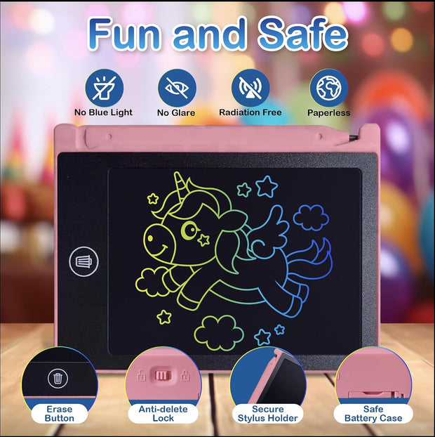 Playtapus Mini LCD Writing Tablet for Kids, 12 Pack – 4.5" Reusable Doodle Boards, Non-Candy Party Favors, Goodie Bag Fillers, Classroom Prizes