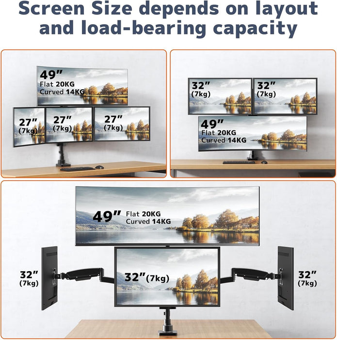 Quad Monitor Mount, 49