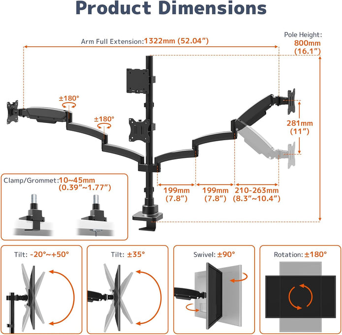 Quad Monitor Mount, 49