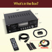 Pyle 4 Channel Bluetooth Home Amplifier - Front Loading DVD/CD Player - 3000W Peak Stereo Receiver