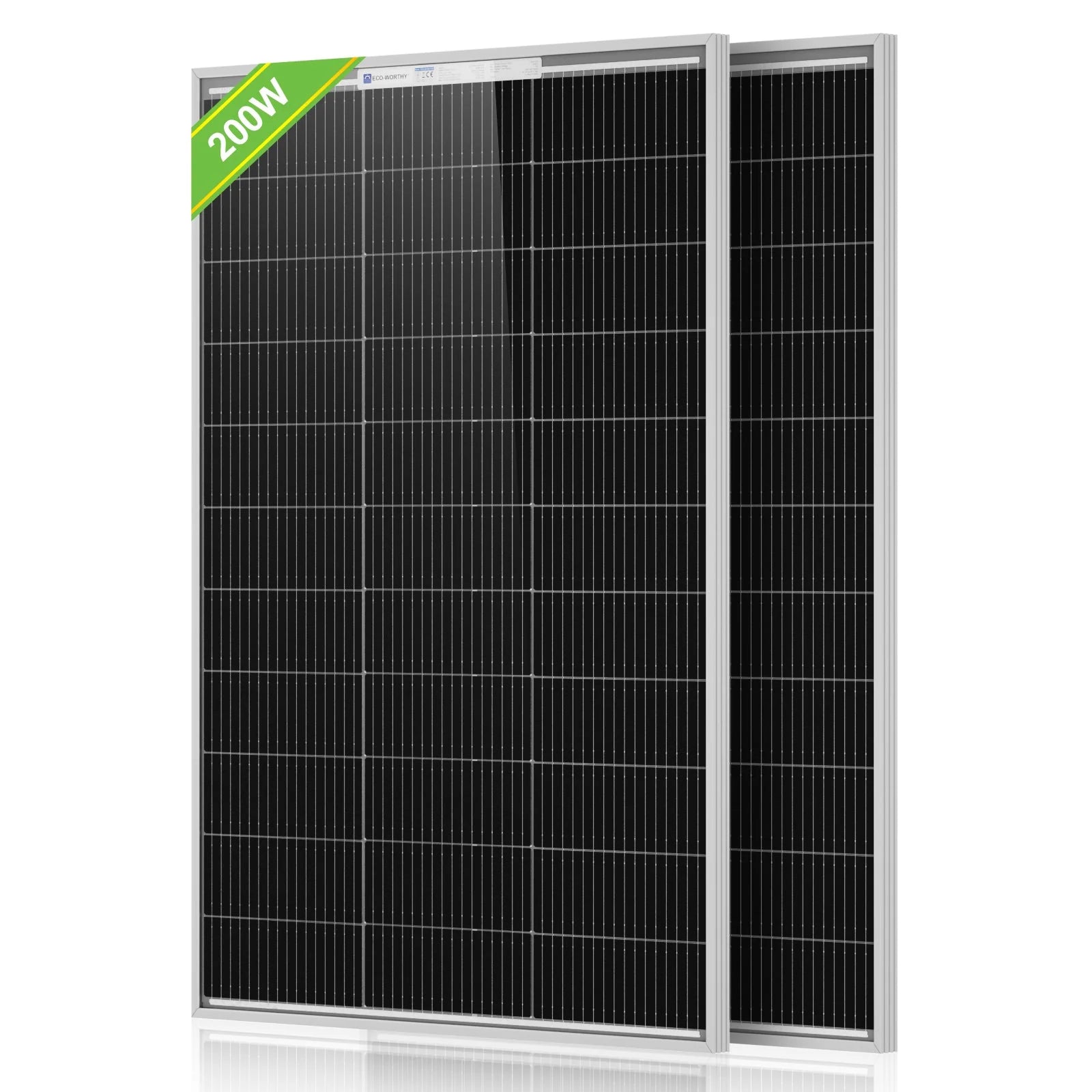 ECO-WORTHY 100W 18V Monocrystalline N-Type Solar Panel High Efficiency Module RV Marine Boat Caravan Off Grid