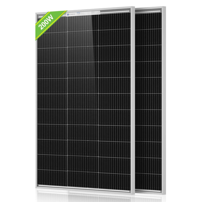 ECO-WORTHY 100W 18V Monocrystalline N-Type Solar Panel High Efficiency Module RV Marine Boat Caravan Off Grid