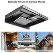 CAMPLUX RV Range Hood 22 Inches, Vented Range Hood with LED Light and Exhaust Fan 12V DC for RV, Tiny House, Trailer and Yacht
