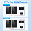 ECO-WORTHY 100W 18V Monocrystalline N-Type Solar Panel High Efficiency Module RV Marine Boat Caravan Off Grid