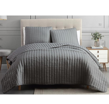 BETTER HOMES & GARDEN QUILT with  2PC SHAMS / 3pc Set Bedding