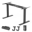 USED/LIKE NEW/ Electric Standing Desk Frame for Home or Office, Height and Length Adjustable Sit Stand Desk Legs Ergonomic Stand Up Desk Frame