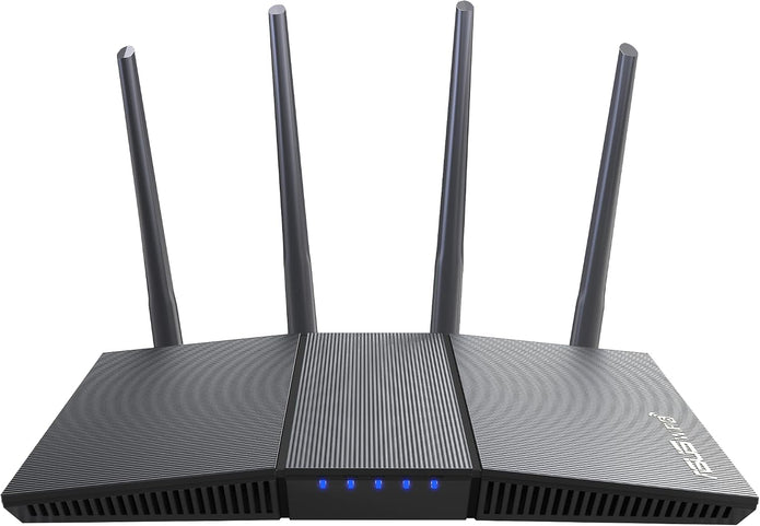 ASUS RT-AX1800S Dual Band WiFi 6 Extendable Router, Subscription-Free Network Security, Parental Control, Built-in VPN, AiMesh Compatible, Gaming & Streaming, Smart Home