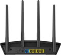ASUS RT-AX1800S Dual Band WiFi 6 Extendable Router, Subscription-Free Network Security, Parental Control, Built-in VPN, AiMesh Compatible, Gaming & Streaming, Smart Home
