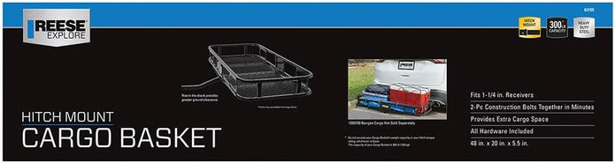 Pro-Series 63155 Rambler Hitch Cargo Carrier for 1-1/4” Receivers, Black
