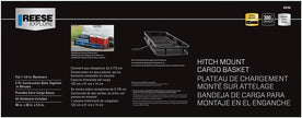Pro-Series 63155 Rambler Hitch Cargo Carrier for 1-1/4” Receivers, Black
