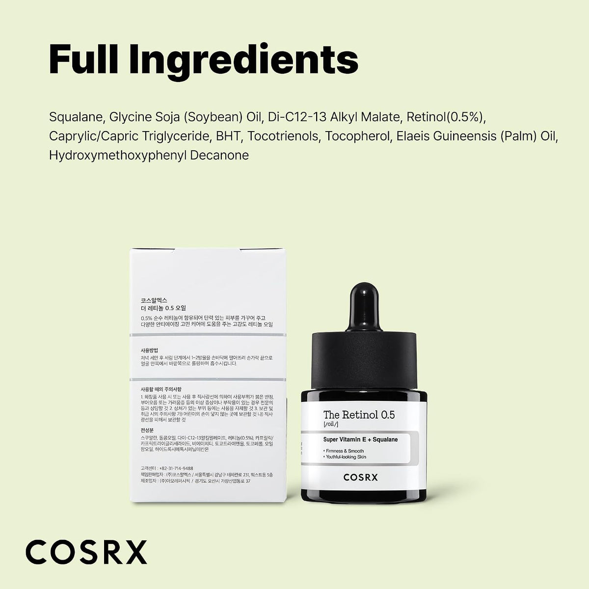 The Retinol 0.5 Oil by Cosrx for Unisex - 0.67 oz Oil