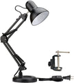 Metal Swing Arm Desk Lamps, Adjustable Architect Lamp, Black | Metal Material, Adjustable & Flexible, Fits E26 E27 Bulbs, 2-in-1 Design, Eye-Caring Reading Light