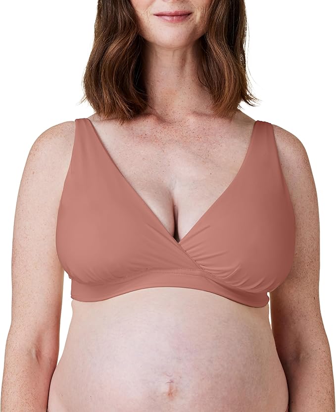 BRAVADO! DESIGNS Women's Ballet Nursing Bra for Breastfeeding Wireless Sleep Maternity Bra