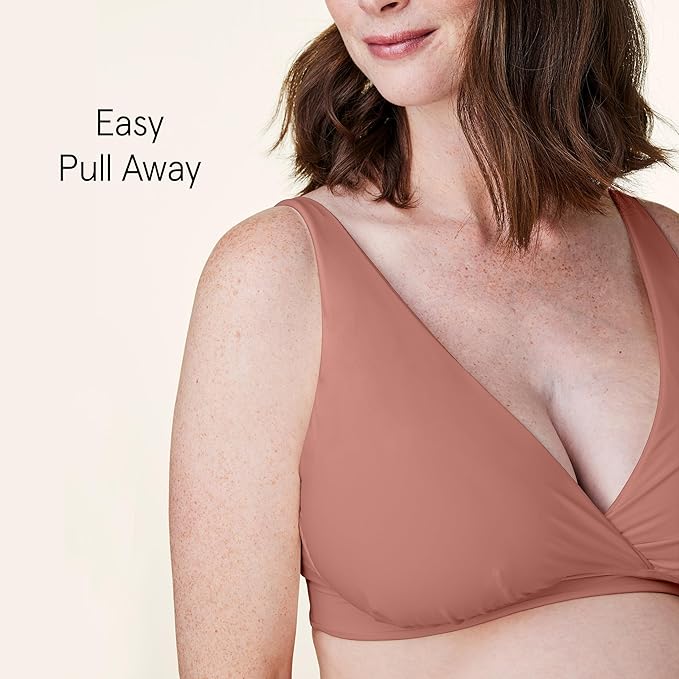BRAVADO! DESIGNS Women's Ballet Nursing Bra for Breastfeeding Wireless Sleep Maternity Bra
