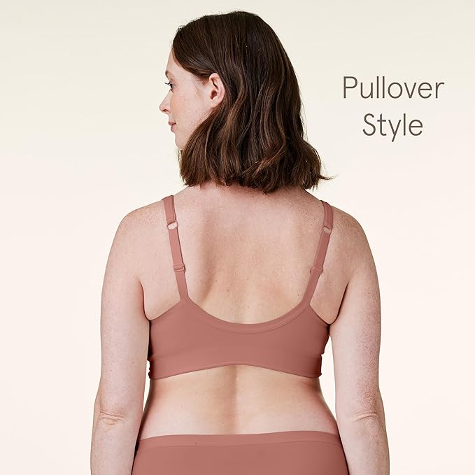 BRAVADO! DESIGNS Women's Ballet Nursing Bra for Breastfeeding Wireless Sleep Maternity Bra