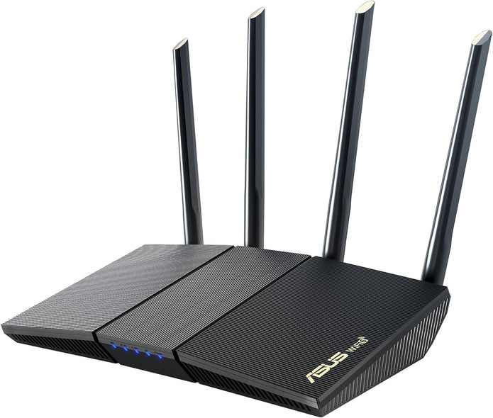 ASUS RT-AX1800S Dual Band WiFi 6 Extendable Router, Subscription-Free Network Security, Parental Control, Built-in VPN, AiMesh Compatible, Gaming & Streaming, Smart Home