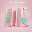 Redragon ANVIL GS520 RGB Stereo Gaming  Speaker ,Pink