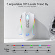Redragon PREDATOR M612W PRO RGB Gaming Mouse 8000 DPI Wired/Wireless Optical Mouse,WHITE