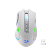Redragon PREDATOR M612W PRO RGB Gaming Mouse 8000 DPI Wired/Wireless Optical Mouse,WHITE