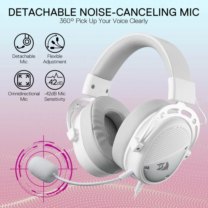 Redragon THORIDAL H730 Gaming Headset USB ,White