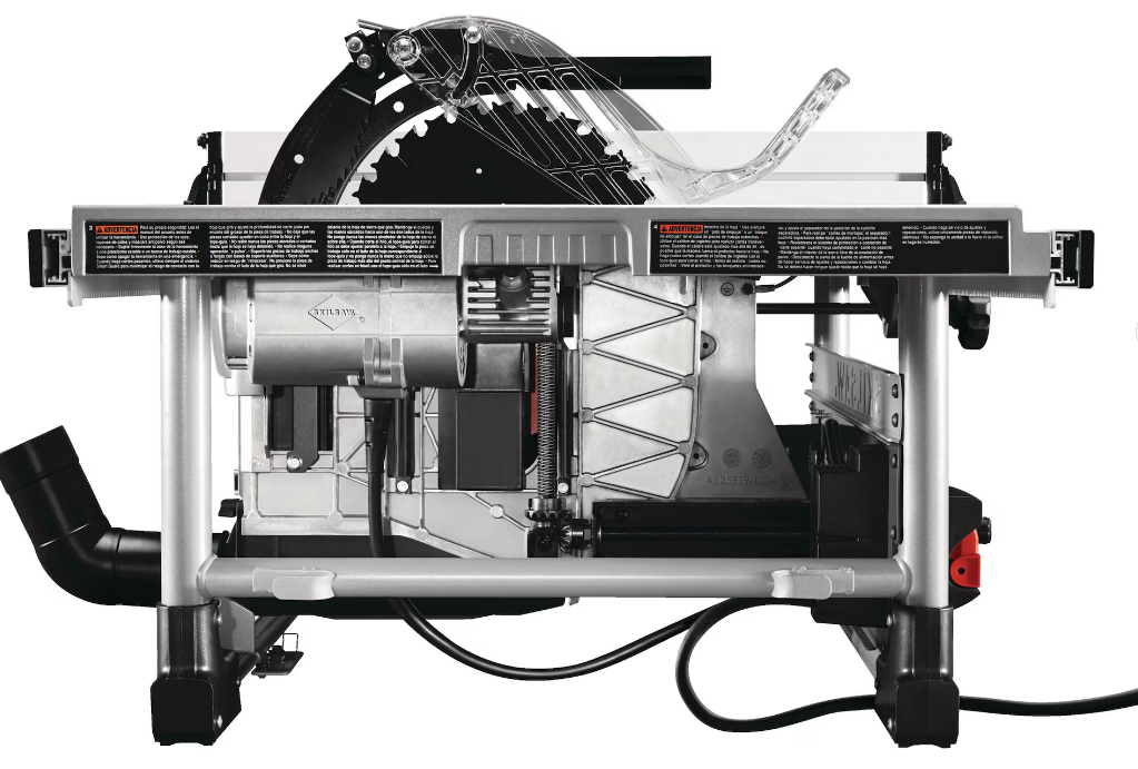 SKILSAW SPT99-11 Heavy Duty Worm Drive Table Saw with Stand, 10-in
