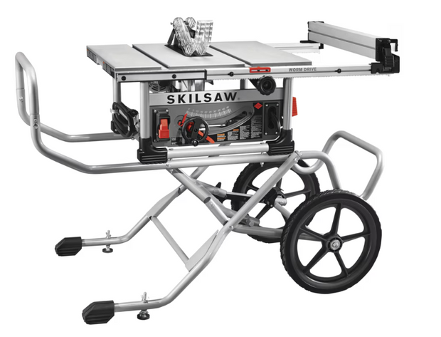 SKILSAW SPT99-11 Heavy Duty Worm Drive Table Saw with Stand, 10-in