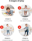 Skip Hop Baby Activity Center: Interactive Play Center with 3-Stage Grow-with-Me Functionality, 4mo+, Silver Lining Cloud