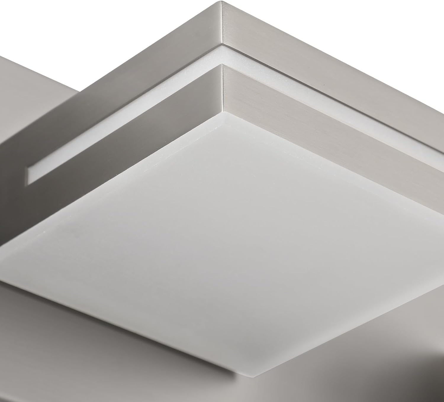 SineRise LED Modern Bathroom Vanity Light Fixtures (3-Light, 24-Inch), Brushed Nickel Modern Acrylic Bathroom Wall Lighting Fixtures Over Mirror (Cool White 6000K)