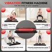 Walking Vibration Pad,Under Desk Treadmills for Home,4 in 1 Vibration Plate Exercise Machine,Portable Walking Pad,350 Lb Capacity Multifunctional Treadmill
