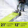 Snow Blower:15A Motor, 20-Inch Electric Snow Blower, Electric Snow Shovel with 25ft Throwing Distance, Dual LED Lights, 3300rpm Snow Thrower DEKOPRO