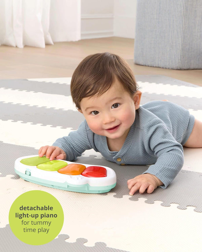 Skip Hop Baby Activity Center: Interactive Play Center with 3-Stage Grow-with-Me Functionality, 4mo+, Silver Lining Cloud