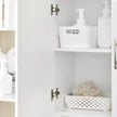 SoBuy Bathroom Wall Cabinet with 2 Doors & Adjustable Shelf, White