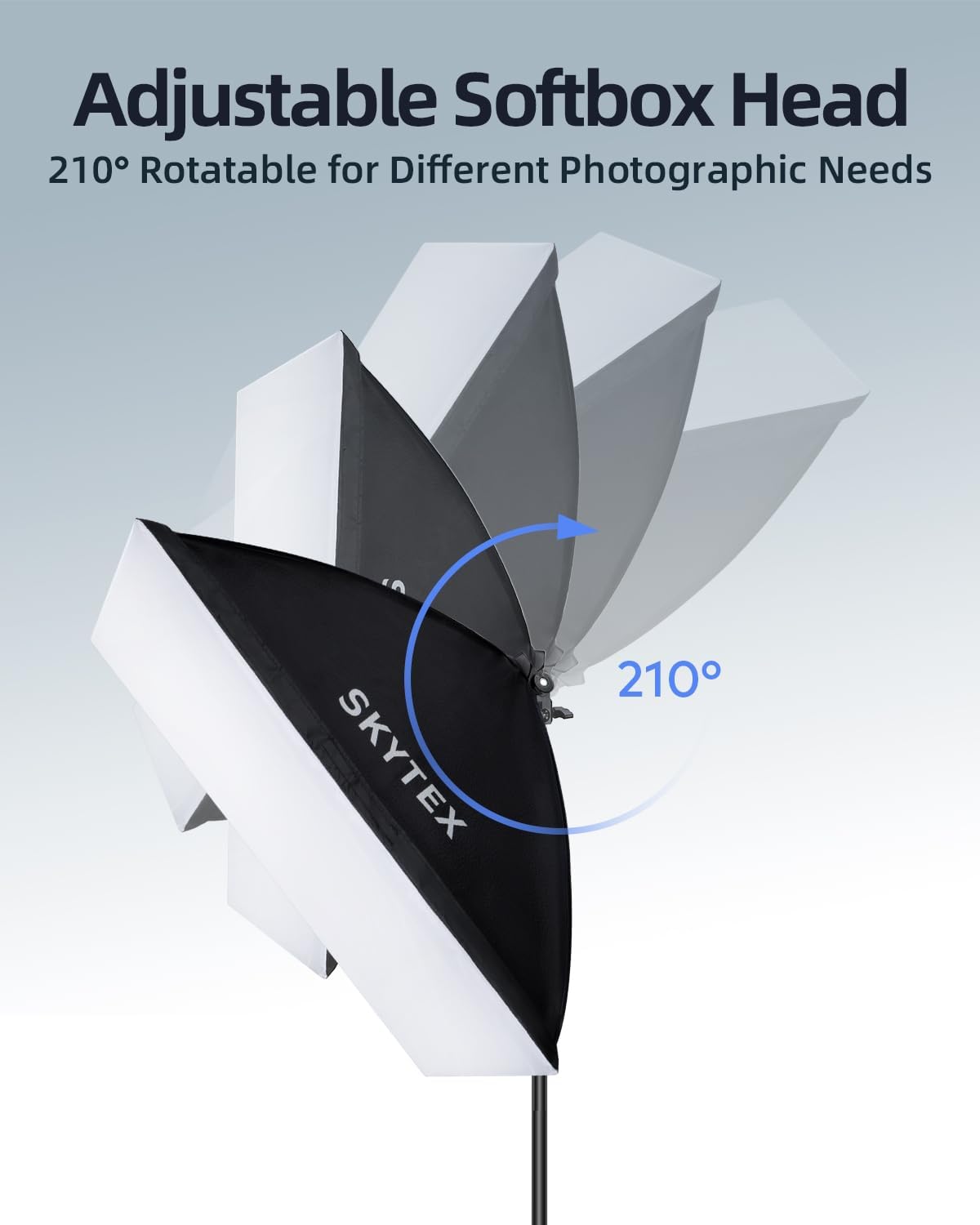 Skytex Softbox Lighting Kit 2Pack 20x28in Soft Box | 85W 2700-6400K E27 LED Bulb Continuous Photography Lighting