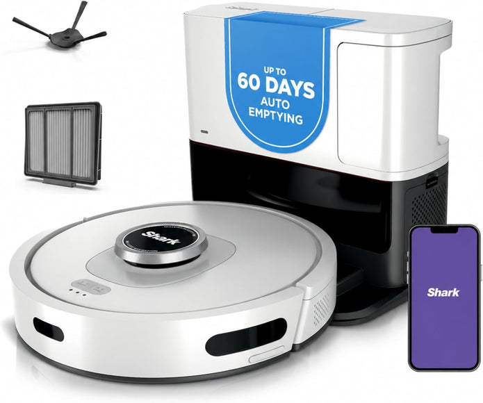 Shark AV2511AE AI Robot Vacuum with XL Self-Empty Base, Bagless, 60-Day Capacity, LIDAR Navigation, Home Mapping