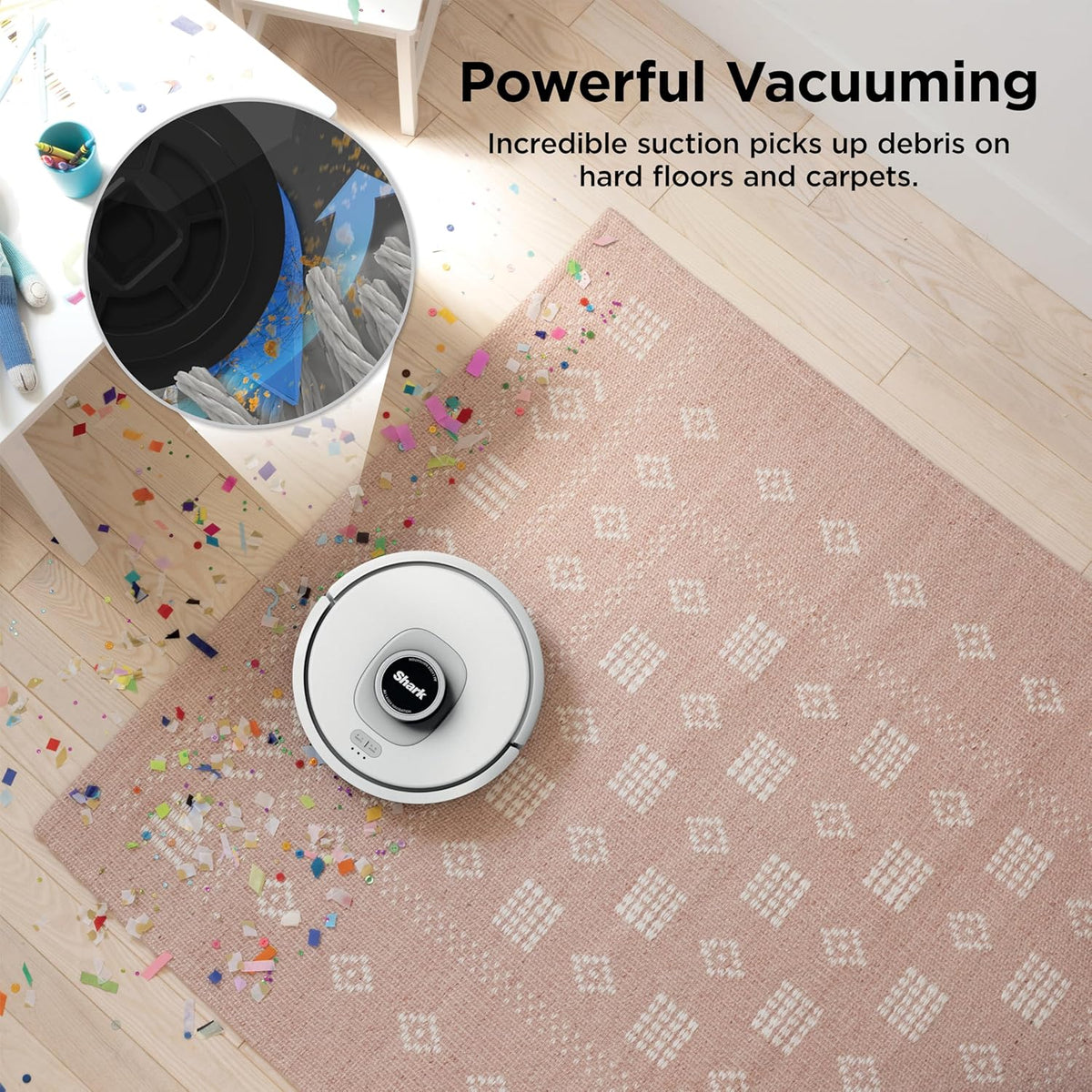 Shark AV2511AE AI Robot Vacuum with XL Self-Empty Base, Bagless, 60-Day Capacity, LIDAR Navigation, Home Mapping