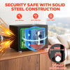 0.25 Feet Cubic Safe Box, Money Lock Safes with Digital Keypad, USB Cable and Sensor Light, Security Safe for Home Office Hotel (Black)