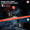 0.25 Feet Cubic Safe Box, Money Lock Safes with Digital Keypad, USB Cable and Sensor Light, Security Safe for Home Office Hotel (Black)