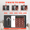 0.25 Feet Cubic Safe Box, Money Lock Safes with Digital Keypad, USB Cable and Sensor Light, Security Safe for Home Office Hotel (Black)