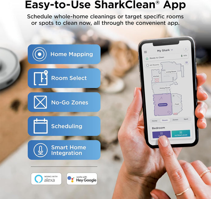 Shark AV2511AE AI Robot Vacuum with XL Self-Empty Base, Bagless, 60-Day Capacity, LIDAR Navigation, Home Mapping