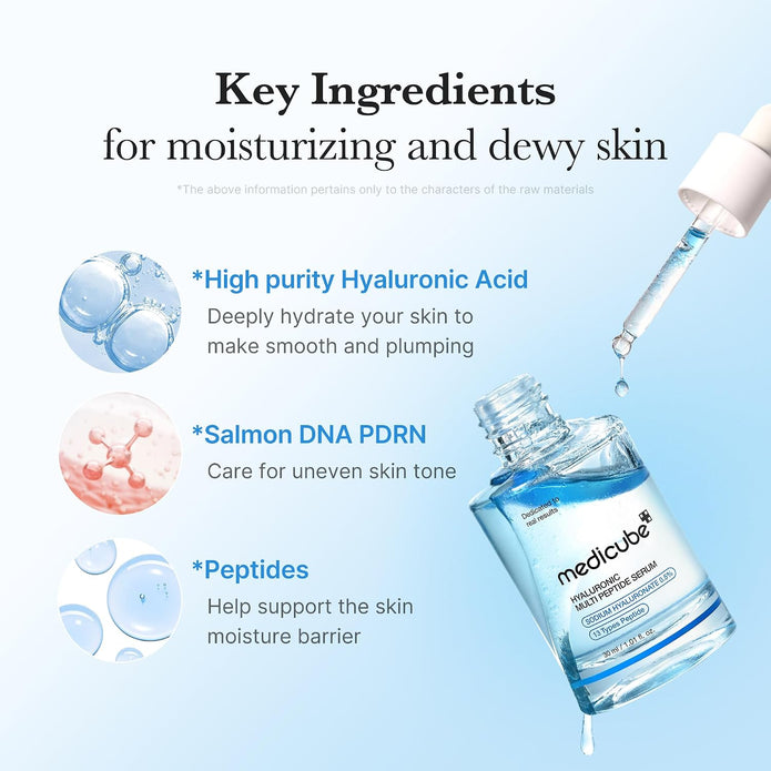 Hyaluronic Multi Peptide Serum by Medicube for Women - 1.01 oz Serum