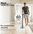 Shark Vertex Pro Cordless Stick Vacuum, IZ662H DuoClean PowerFins, HyperVelocity Suction, Self-Cleaning Brushroll, MultiFLEX Wand, 60Min Runtime, LED Headlights, IQ Display