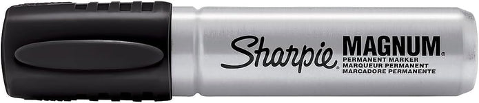 Sharpie Magnum Permanent Markers, XL Chisel Tip, Black, 12/Pack